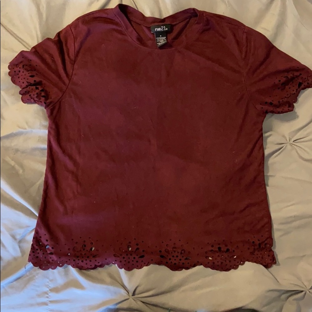 Eyelet Crop Top